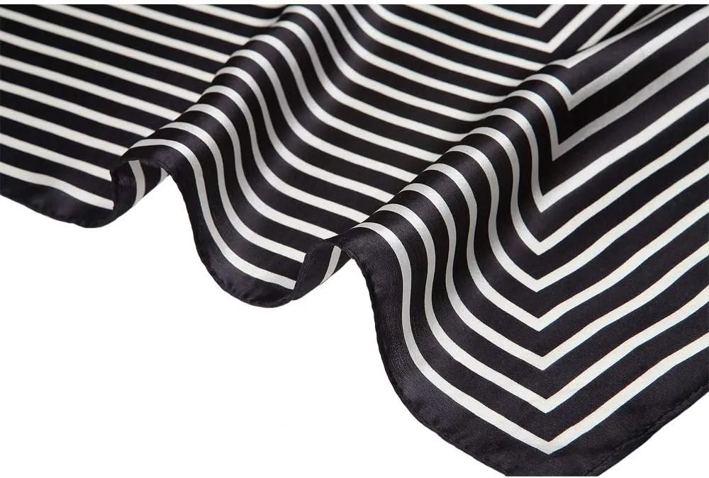 100% Mulberry Silk Scarf Square Hair Scarves Fashion Pattern Neck Scarfs for Women