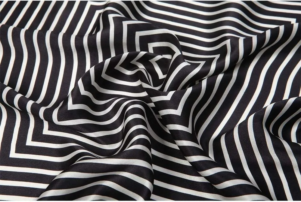 100% Mulberry Silk Scarf Square Hair Scarves Fashion Pattern Neck Scarfs for Women