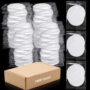 (1800 Pk) Kheoxusa Individually Wrapped Cotton,Individually Wrapped Cotton Pads,Individually Wrapped Cotton Rounds,Cotton Pad for Face Individual Wrap,Hotel Personal Care Kit Sachet Wrap-5pcs pads/set
