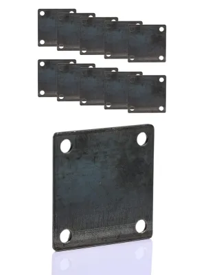 4”X4” Weldable Square Steel Metal Baseplate - A36 Steel Plate - High-Quality Steels Plate Base for Structure Support | 10 Pieces