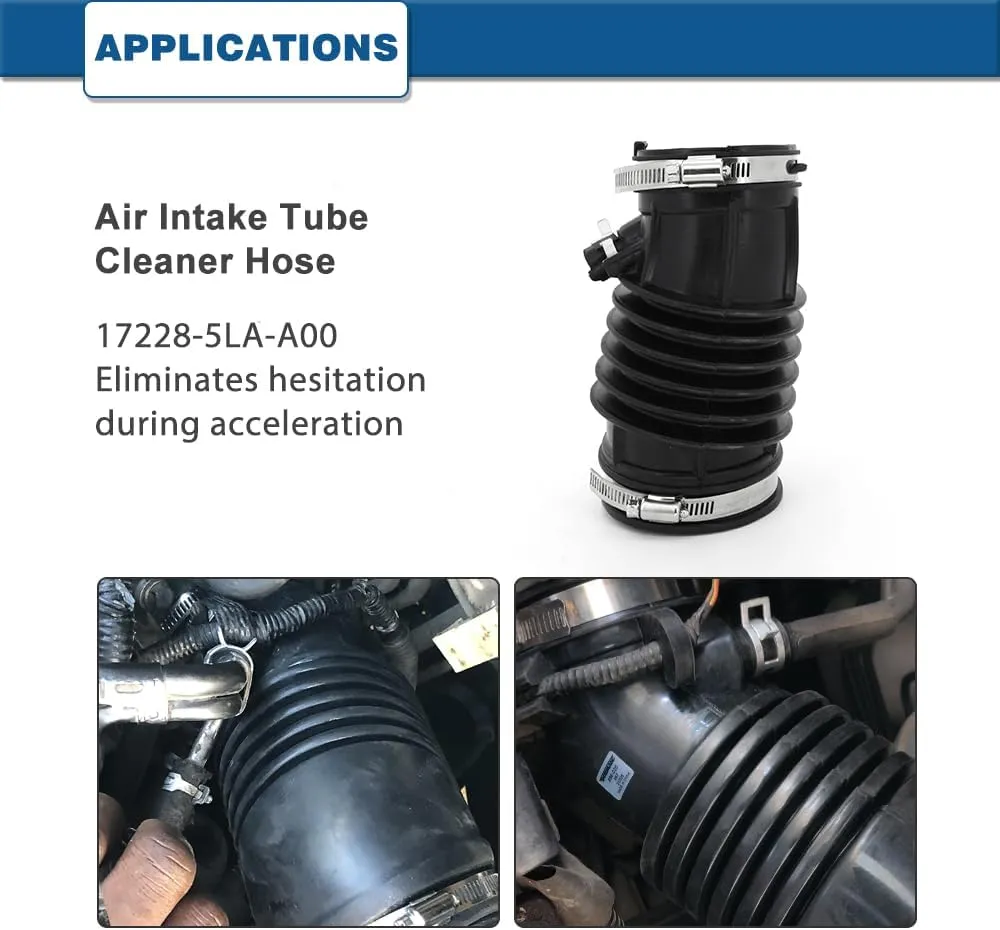 Air Intake Hose Compatible with Honda CRV 2.4L 2015-2016 - Intake Filter Tube Replaces # 17228-5LA-A00 - Air Intake Duct Tube Boot