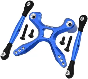 Aluminum Rear Tie Rods With Stabilizer Car Tie Rods For 1/10 Traxxas Ford GT 4-Tec 2.0 83056-4/4-Tec 3.0 93054-4 - 3Pc Set Blue