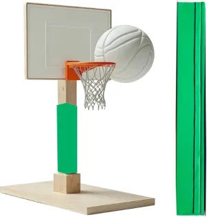 Commercial Basketball Safety Pad Tall 3 4 5 6 Feet, All-Weather Column & Pillar Pole Post Padding, Square Basketball Pole Padding for Parks/Playgrounds/Garage