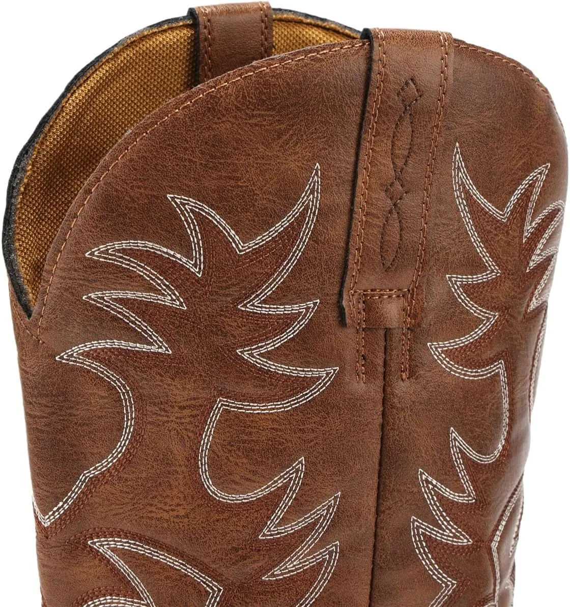Cowboy Boots for Men Wide Toe boots Embroidered Western Boots Traditional Country Boot Pull On Slip Resistant Boots