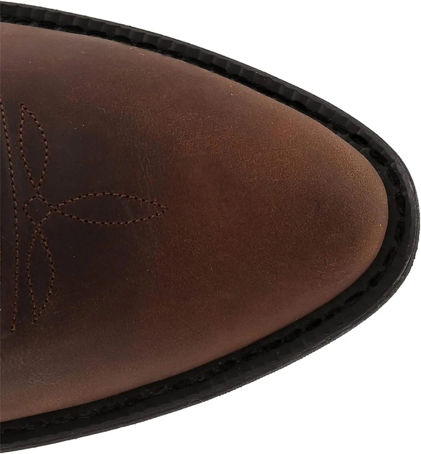 Cowboy Boots for Men Wide Toe boots Embroidered Western Boots Traditional Country Boot Pull On Slip Resistant Boots