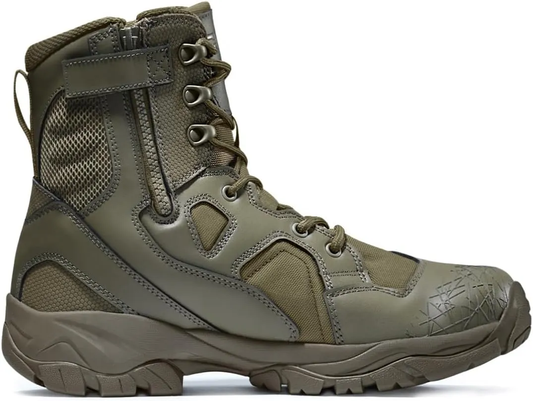 CQR Men's Military Tactical Boots, Lightweight 6 Inches Hiking Combat Boot Durable Breathable Outdoor Work Motorcycle Footwear
