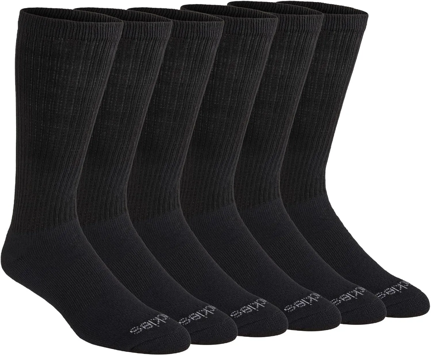 Dickies Men's Dri-Tech Moisture Control Boot-Length Socks, 6 & 12 Pairs, Sizes L-XL