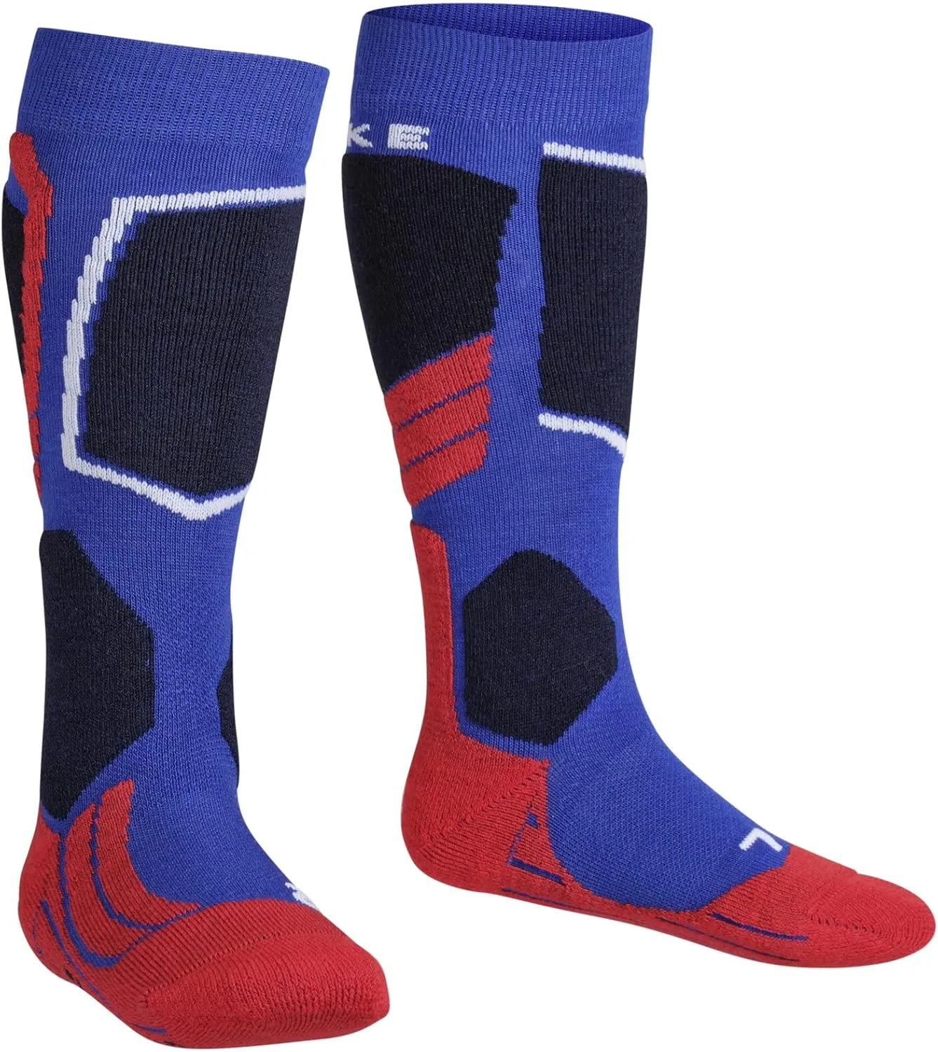FALKE Unisex Kids SK2 Intermediate Ski Socks, Medium Cushion, 1 Pair
