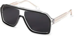 FEISEDY Sunglasses Men Square Aviator Frame UV400 Sun Glasses Driving Running Fishing Golf Hiking B0059