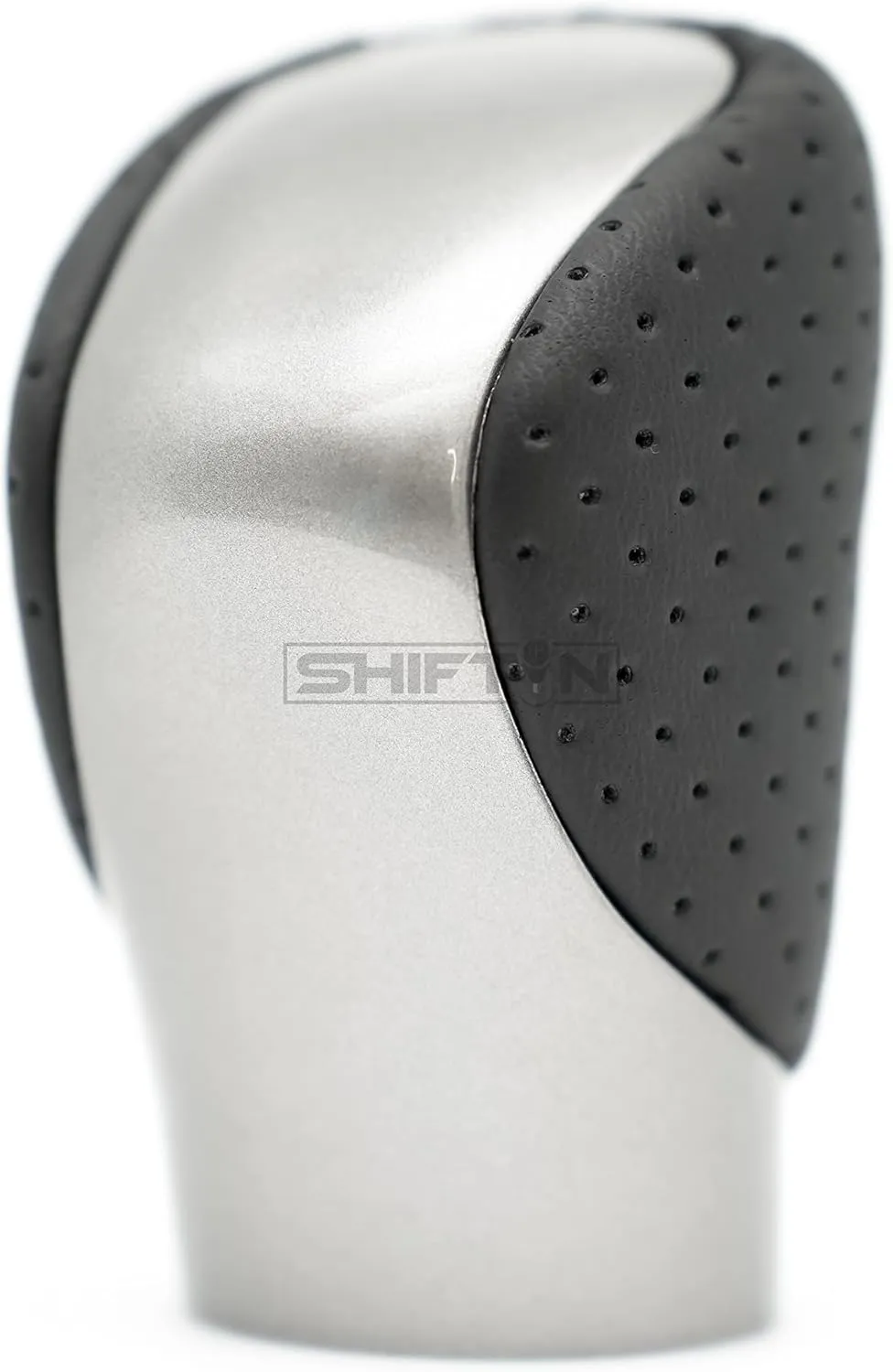 Gear Shift Knob Shifter for Lexus ES GS GX is NX RC RX 200t 300 350 3450h 450hL 350L (Black Leather/Gray Silver)
