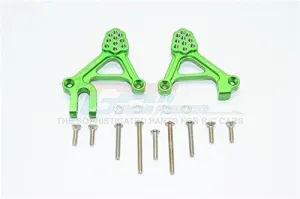 GPM For Traxxas TRX-4 Trail Defender Crawler Upgrade Parts Aluminum Adjustable Front Damper Mount - 1Pr Set Green
