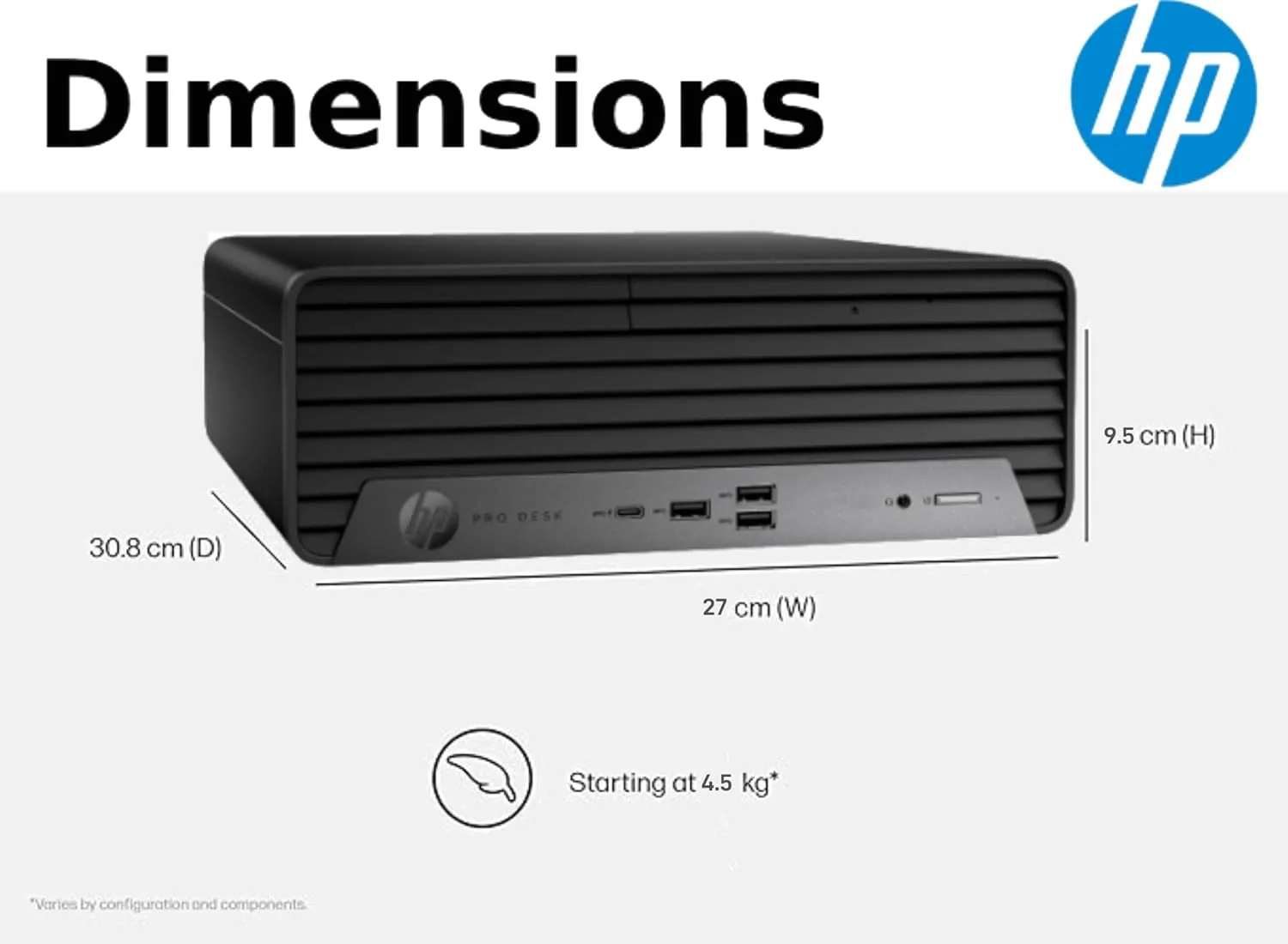 HP ProDesk 400 G9 SFF Business Desktop Computer, Intel CPU, 32GB RAM, 1TB PCle SSD, Dual 4K Display Support, USB-C, HDMl, RJ-45, Wi-Fi, Wired Keyboard & Mouse, Windows 11 Pro