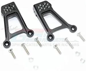 HPI Venture FJ Cruiser Upgrade Parts Aluminum Adjustable Front Damper Mount - 1Pr Set Black
