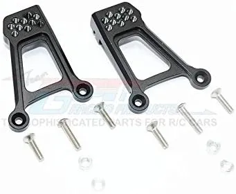 HPI Venture FJ Cruiser Upgrade Parts Aluminum Adjustable Front Damper Mount - 1Pr Set Black