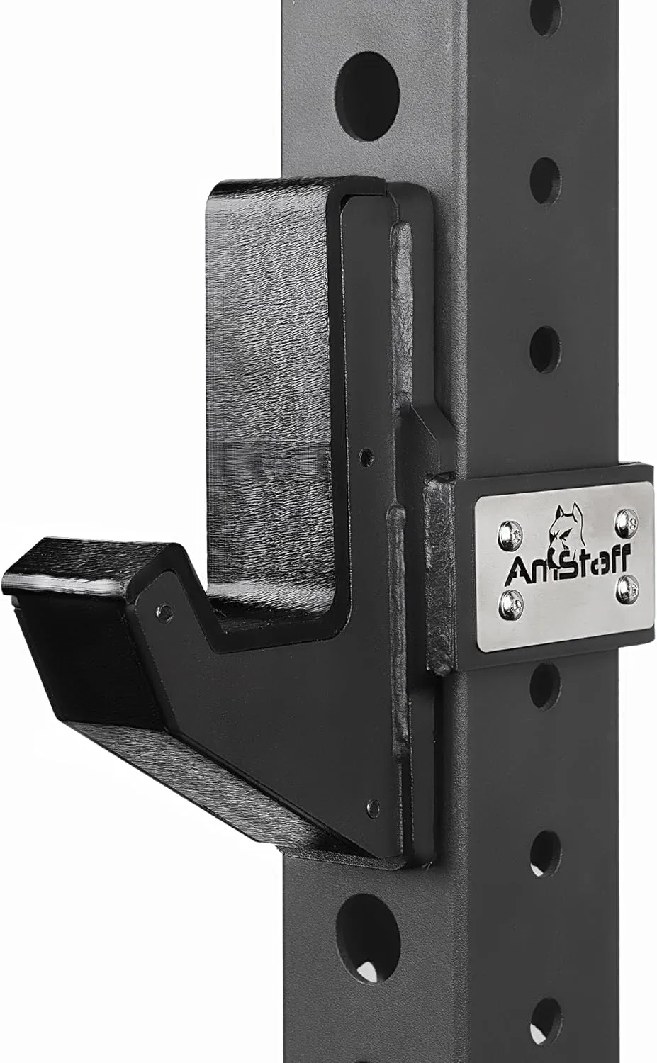 J-Hooks J-Cup Power Rack for 2"x 2" 2.5"x2.5" 3"x3" Tube Squat Rack Attachment, Barbell Holder for Power Cage, Heavy Duty 1000 LB Capacity, (Set of 2)