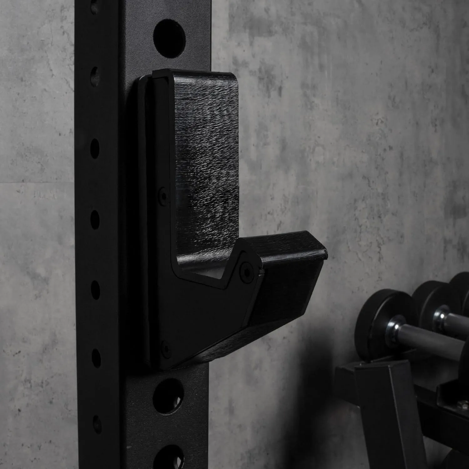 J-Hooks J-Cup Power Rack for 2"x 2" 2.5"x2.5" 3"x3" Tube Squat Rack Attachment, Barbell Holder for Power Cage, Heavy Duty 1000 LB Capacity, (Set of 2)