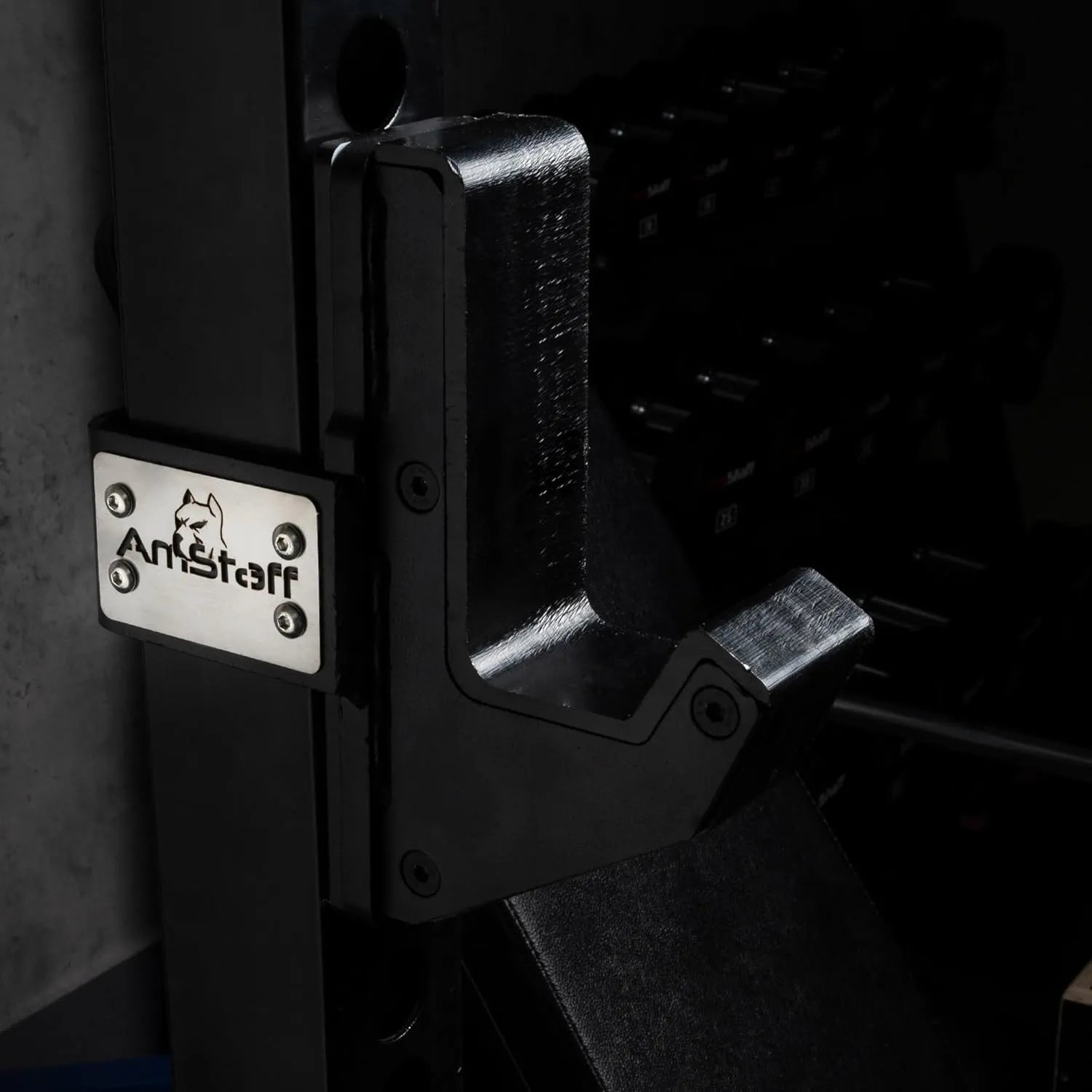 J-Hooks J-Cup Power Rack for 2"x 2" 2.5"x2.5" 3"x3" Tube Squat Rack Attachment, Barbell Holder for Power Cage, Heavy Duty 1000 LB Capacity, (Set of 2)