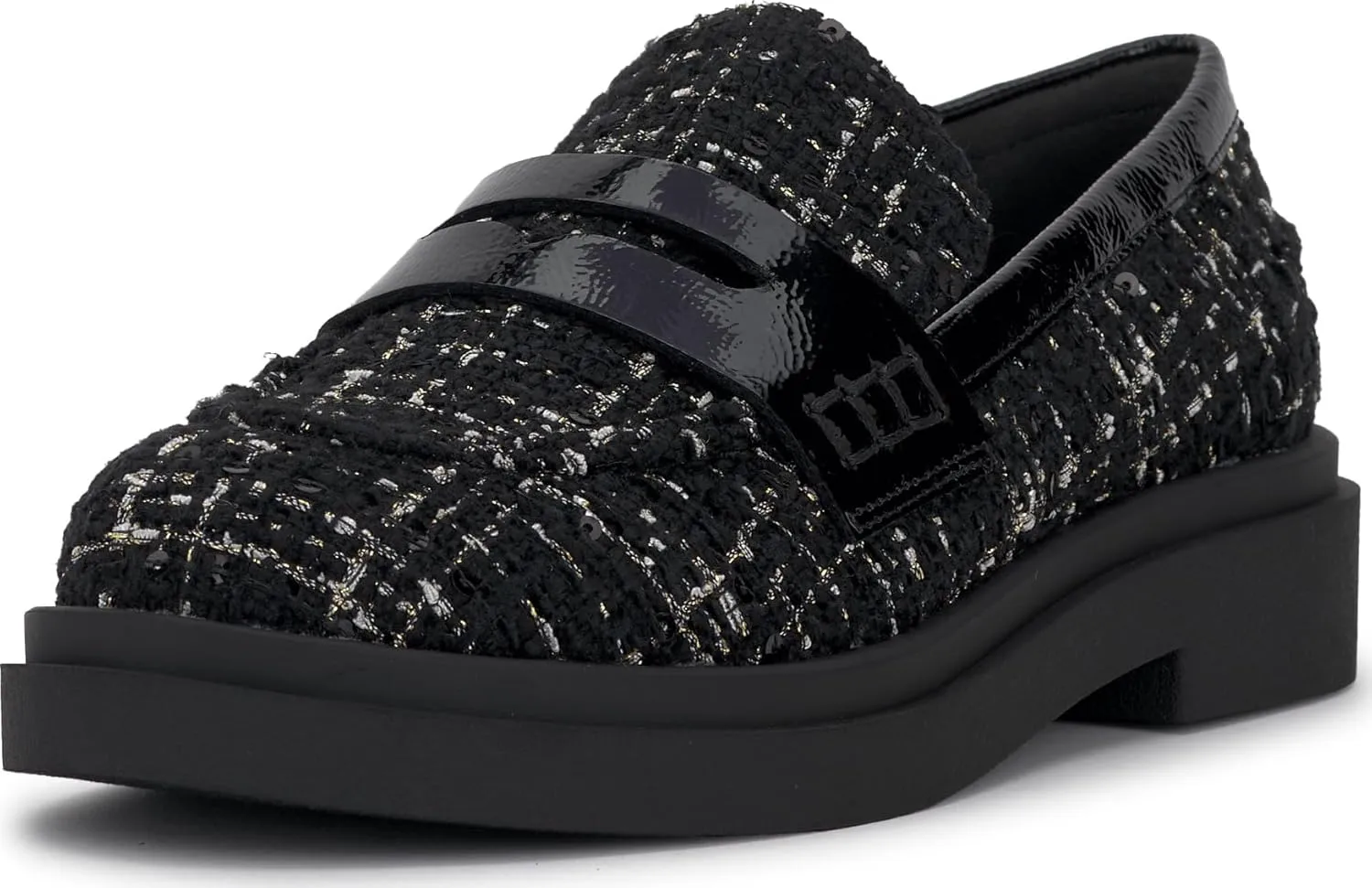 Jessica Simpson Women's Xuris Loafer Flat, Black, 12