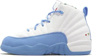 Jordan Girl's Jordan 12 Retro (Little Kid) White/University Blue/Lemon Venom 3 Little Kid M
