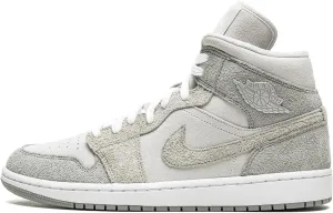 Jordan Womens WMNS Air Jordan 1 MID SE DO7139 002 Grey Fleece - Size 5.5W