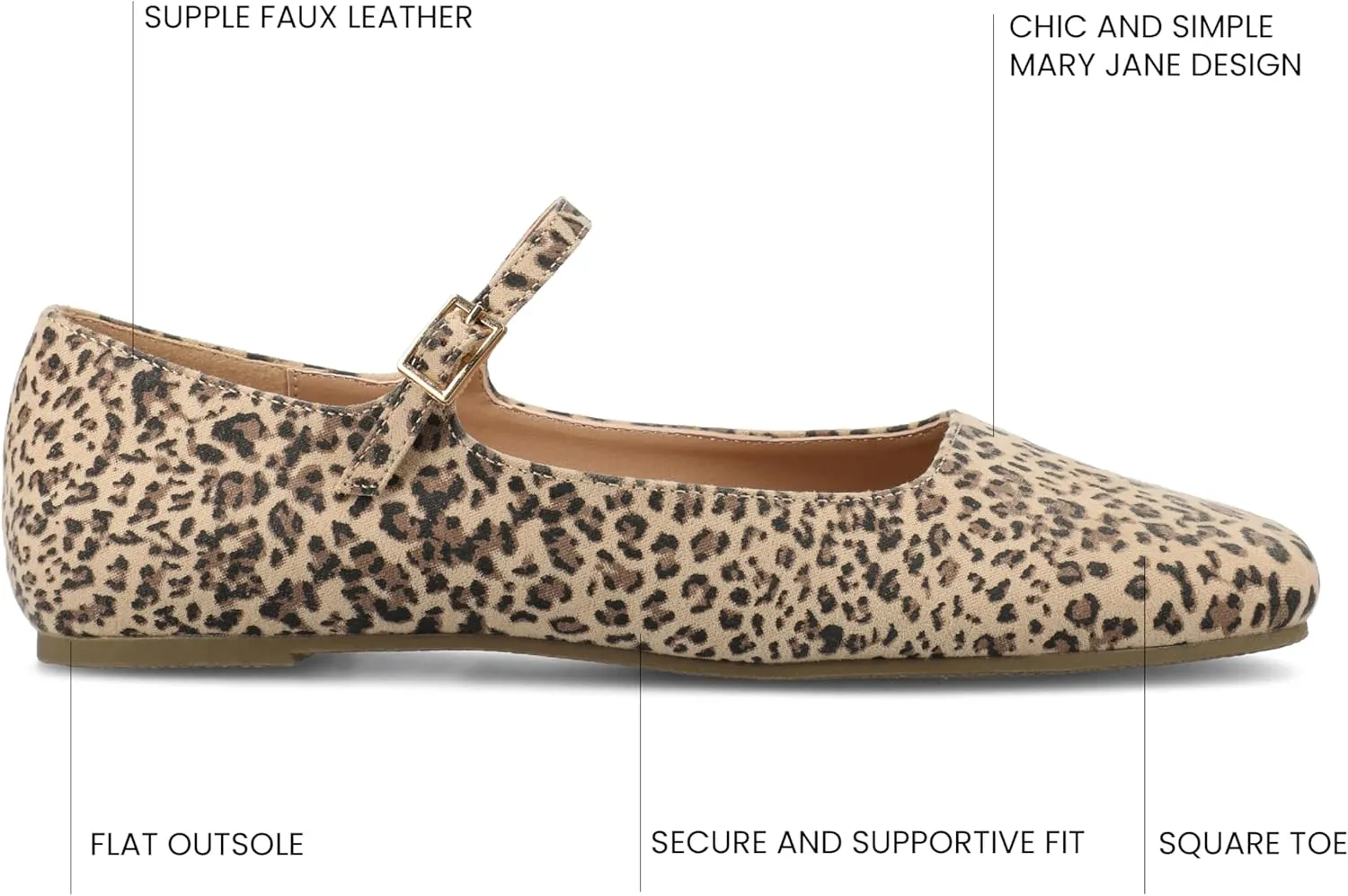 Journee Collection Women's Carrie Mary Jane Flat