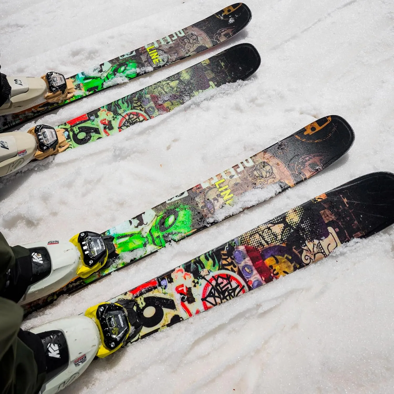LINE Unisex Adult's Chronic 94 All-Mountain Freestyle Ski with Thick-Cut Sidewall Construction & Symmetric Flex Pattern - Durable Stable Versatile Snow Skis for Men & Women