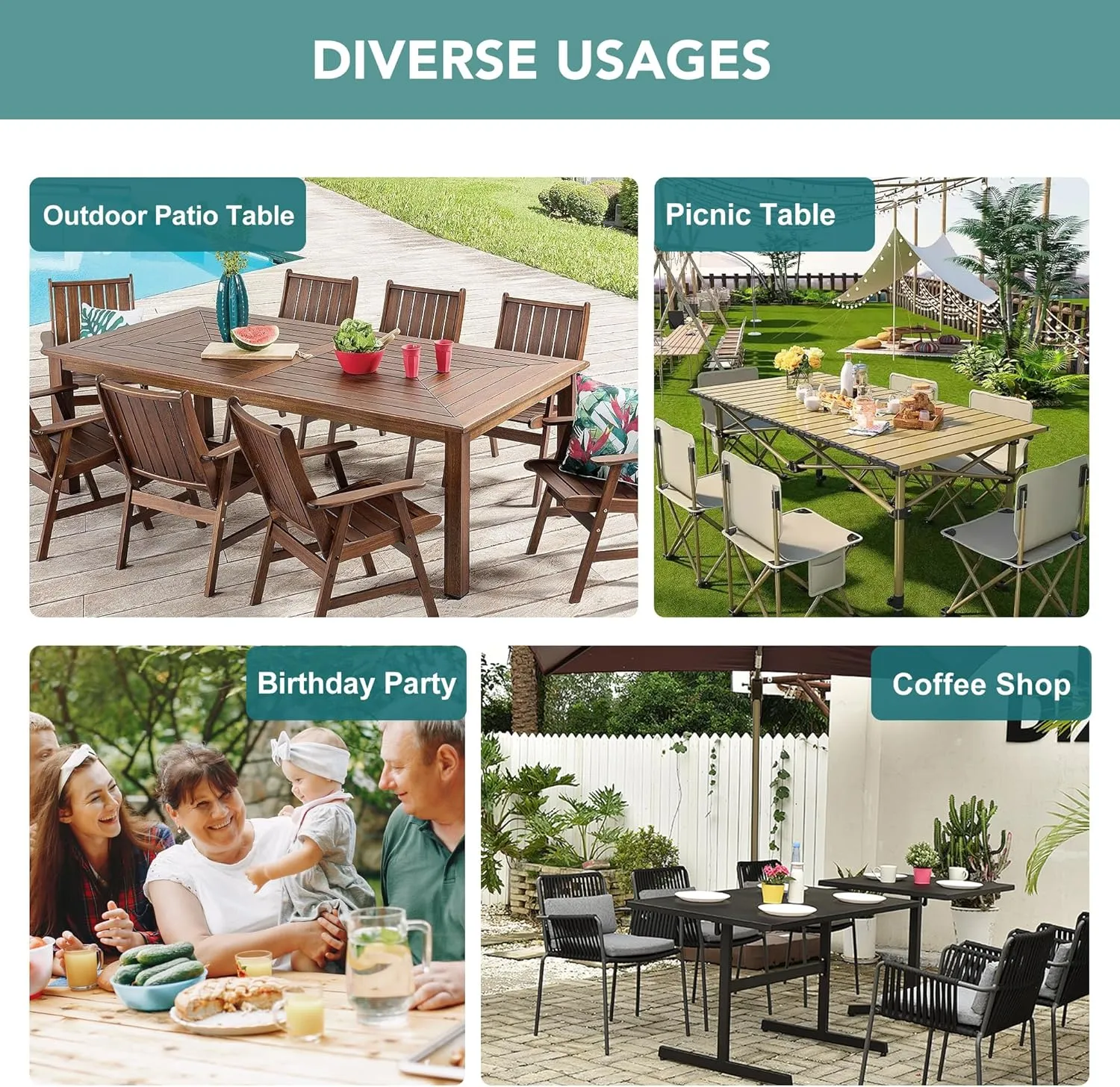LUSHVIDA Outdoor Tablecloth with Umbrella Hole - Patio Table Cloth Zippered Round 60 Inch, Faux Linen Table Cover Water Resistant for Picnic Outside, Natural Color