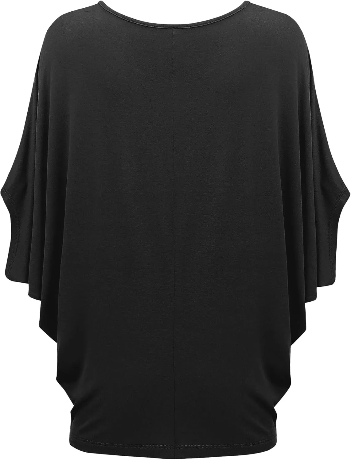 Made By Johnny Women's Scoop Neck Half Sleeve Batwing Dolman Top - Plus Size