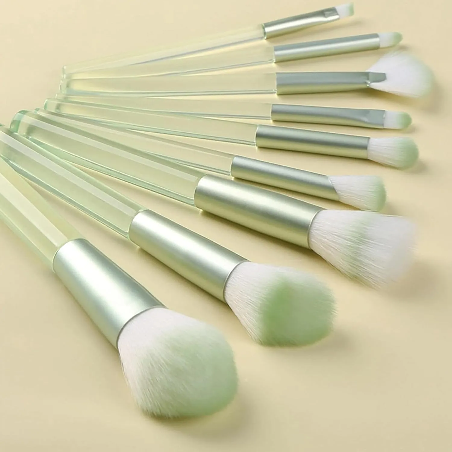 Makeup Brush Set with Storage Case, 9 Pcs Premium Synthetic Flat Foundation Brush,Powder Eyeshadow Blending Eyeliner Contour Concealer Brushes for Makeup,Birthday Gifts for Women