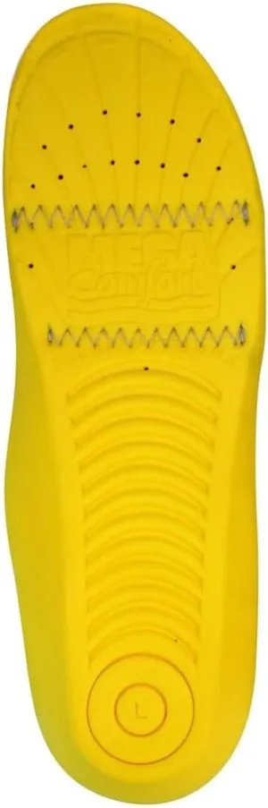 MEGAComfort Anti-Static (ESD) Personal Anti-Fatigue Mat (PAM)® Insole Yellow/Black Men's 12-13 Medium