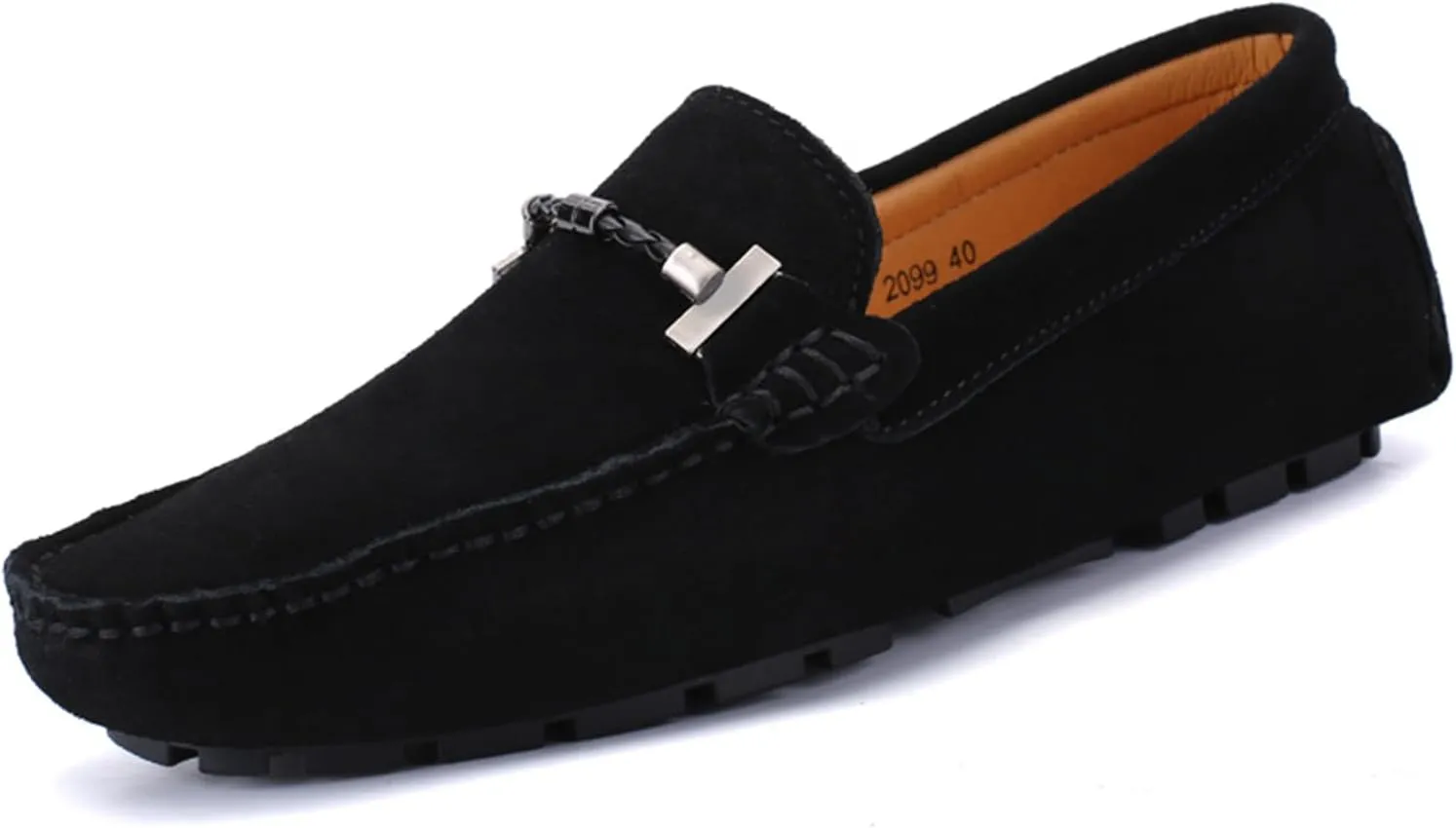 Mens Handmade Suede Leather Slip On Loafers Comfortable Casual Driving Moccasins Breathable Loafer Dress Shoes