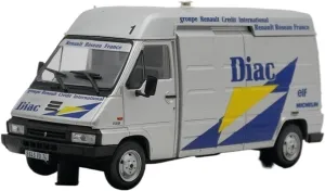Miniature Models 1:43 Scale Renault Master B120 Rally Team Logistics Alloy Model Ornament Car Ornaments