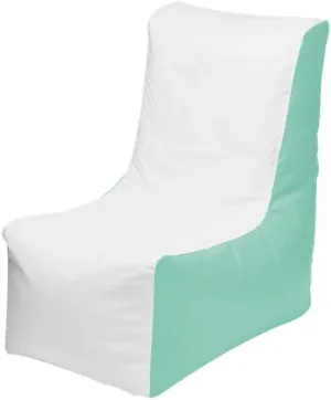 Ocean-Tamer Wedge Marine-Boat Bean Bag (White-Seafoam, Large)