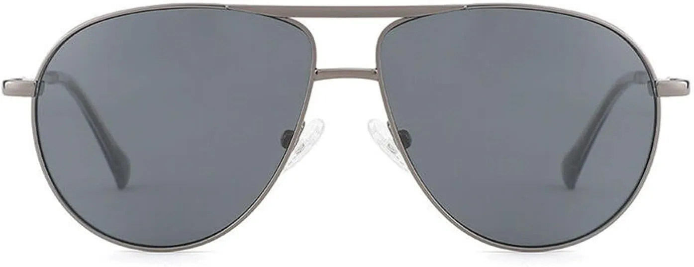 Retro Square Polarized Aviator Sunglasses for Men Women Classic Metal Frame UV400 Protection for Driving/Holiday