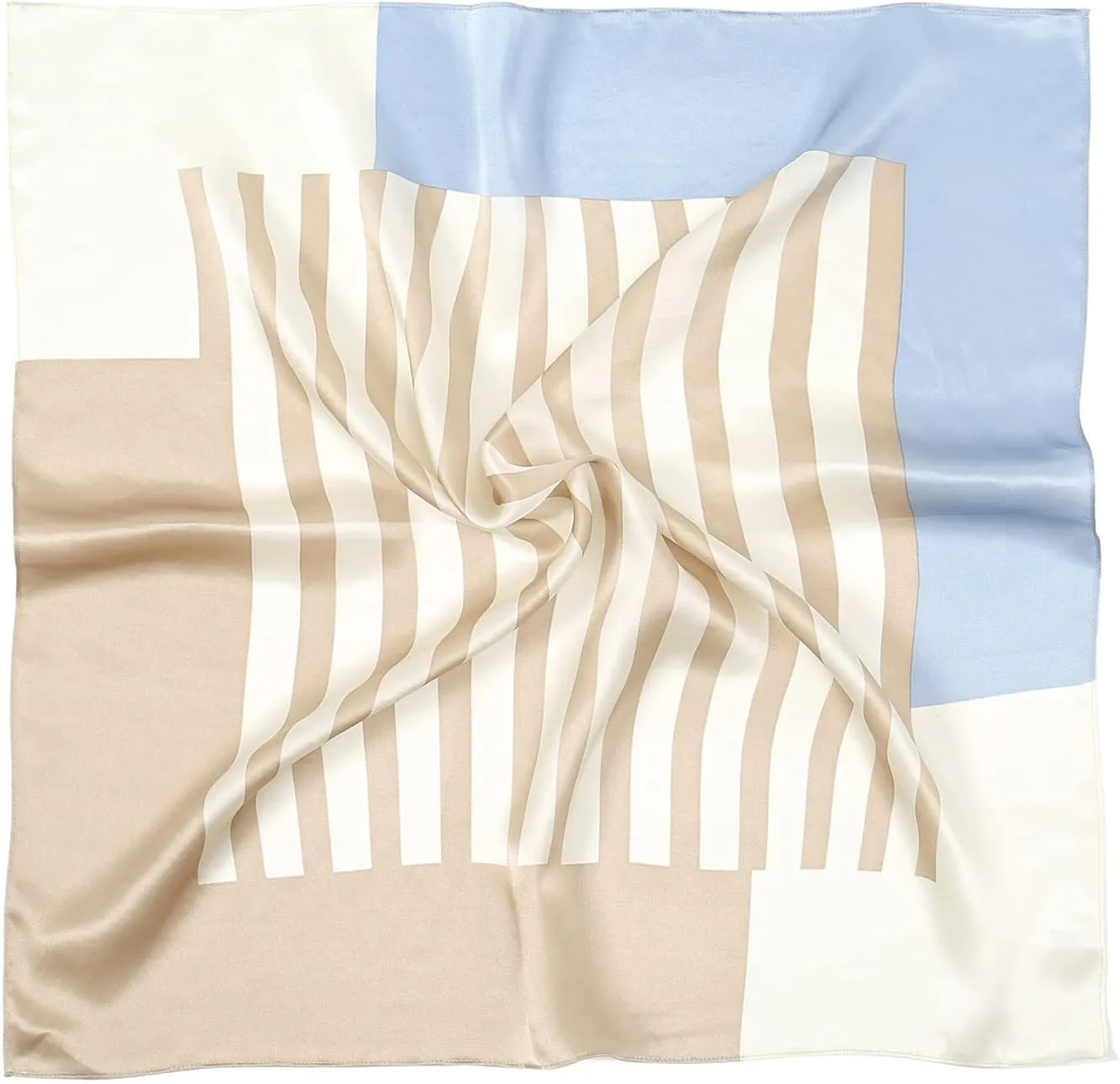 RIIQIICHY 100% Silk Scarf Head Scarf for Women Hair Scarf for Sleeping Hair Wrapping at Night Square Neck Scarves