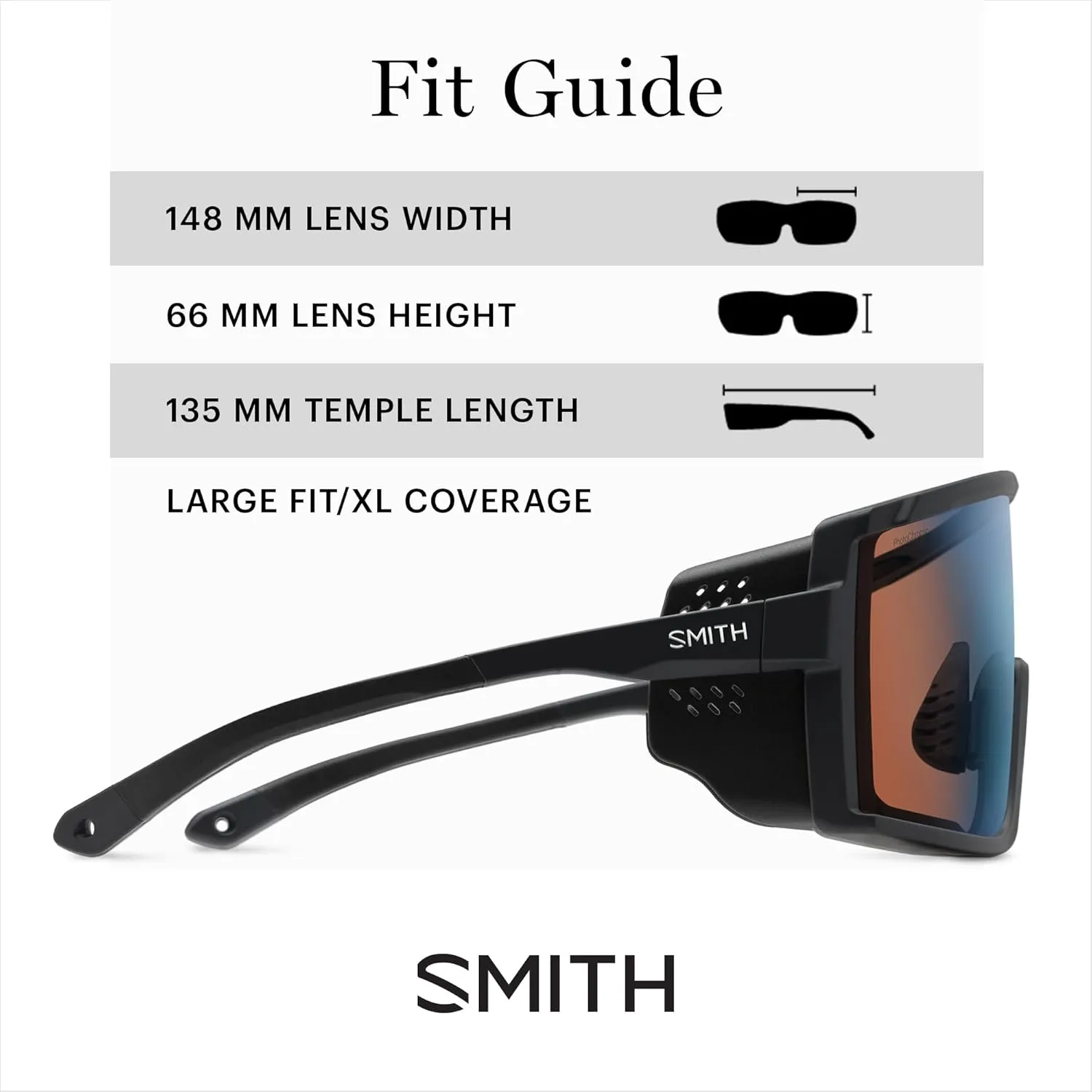 SMITH Pursuit Sunglasses with ChormaPop Shield Lens – Performance Sports Sunglasses – Removable Side Shields – Men & Women