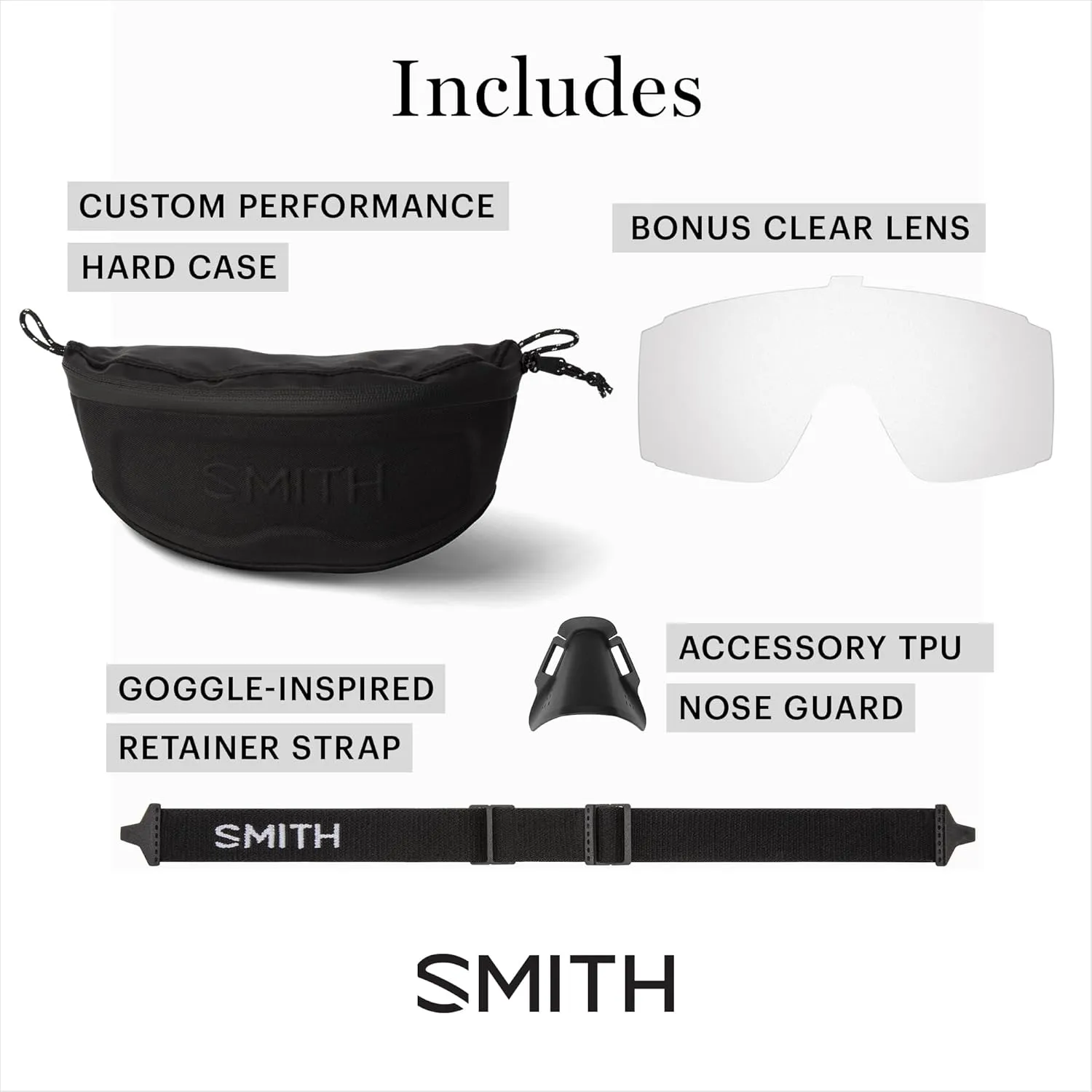 SMITH Pursuit Sunglasses with ChormaPop Shield Lens – Performance Sports Sunglasses – Removable Side Shields – Men & Women
