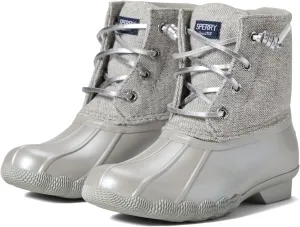 Sperry Core Saltwater Boot Rain, Grey, 6 US Unisex Big Kid