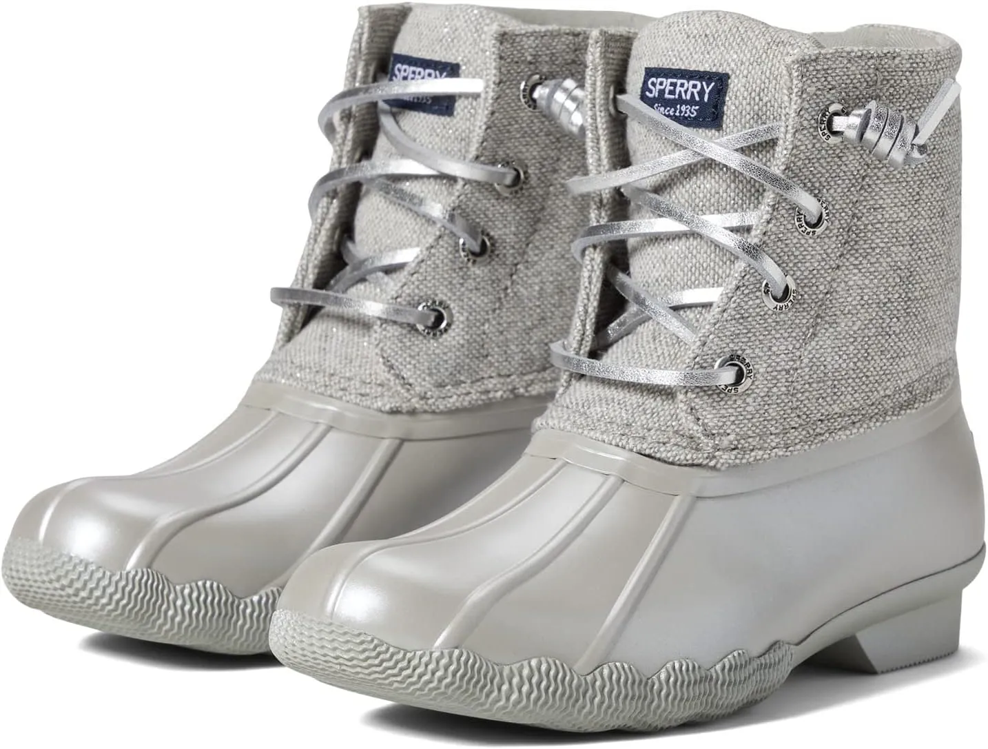 Sperry Core Saltwater Boot Rain, Grey, 6 US Unisex Big Kid
