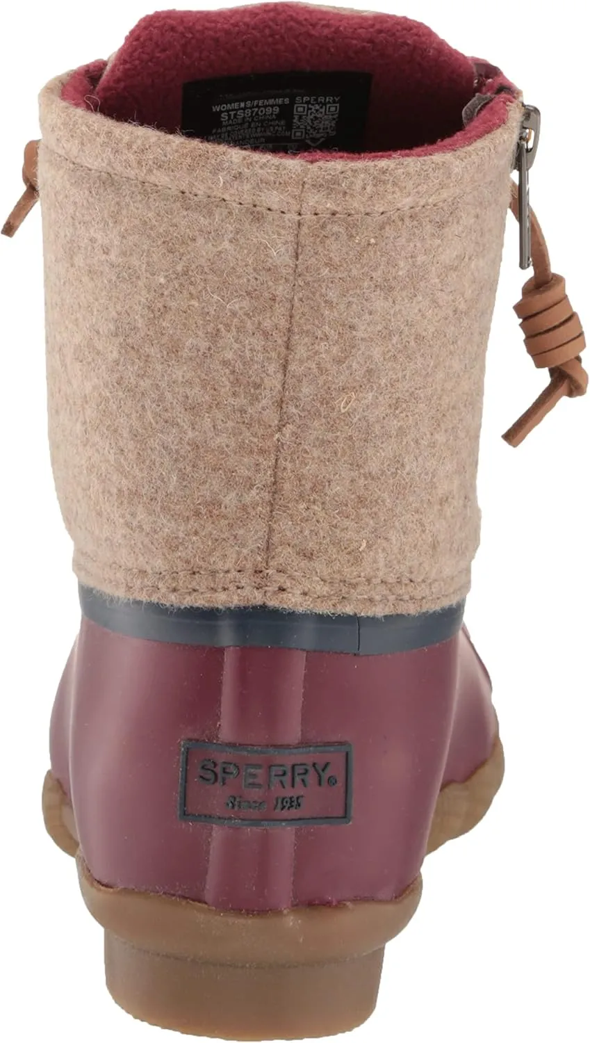 Sperry Women's Saltwater Emboss Wool Boots
