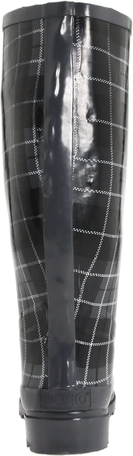 Sporto Women's Twinkle Lace-up Rain Boot