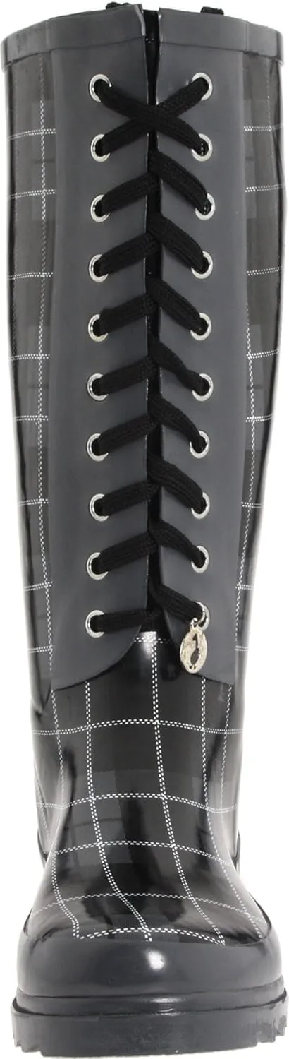 Sporto Women's Twinkle Lace-up Rain Boot