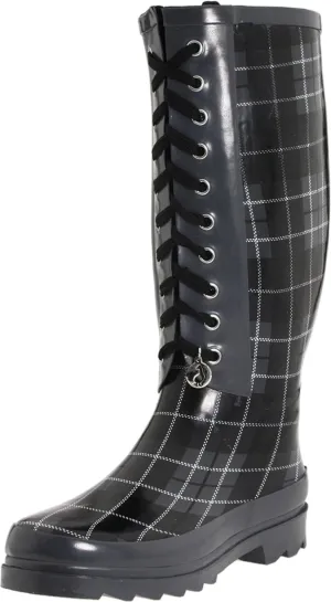 Sporto Women's Twinkle Lace-up Rain Boot