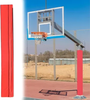 Square Pole Padding Basketball Rod Pads, Heavy Duty Basketball Hoop Padding Cushion for Sunshade/Swing Pole/Electric Bar, Wrap Around Rod Post Padding