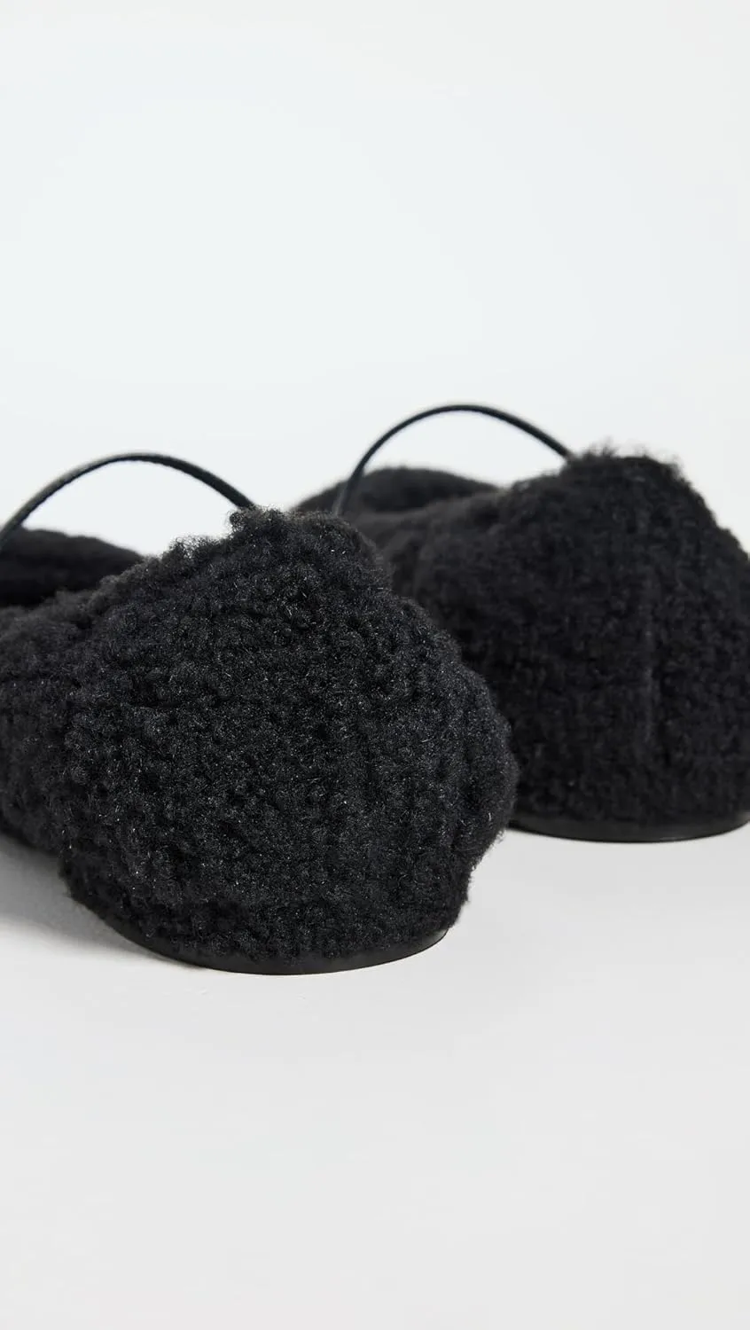 Stuart Weitzman Women's Lennox Shearling Flats