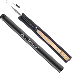 Tenkara Rod 12FT9IN/3.9M, 10 Segments Telescopic Fly Fishing Rod 30T Carbon Fiber with Rod Carrying Case