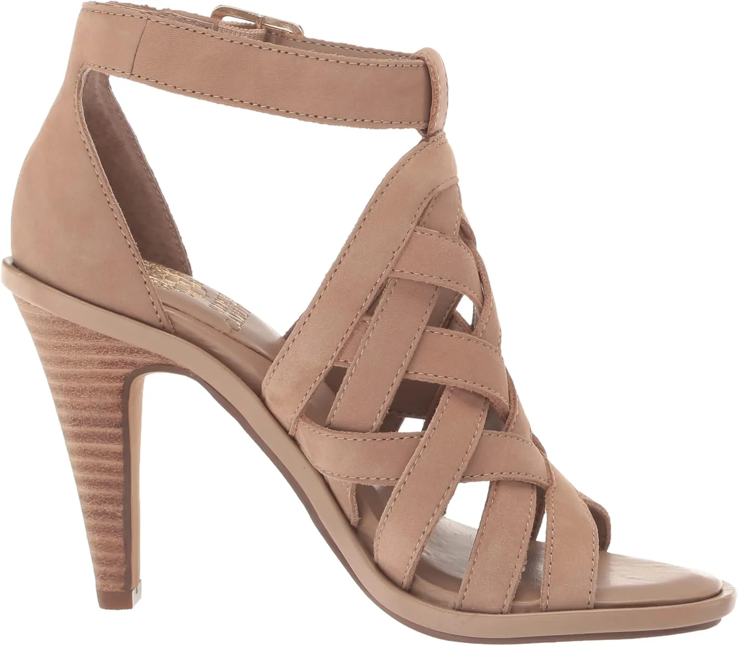 Vince Camuto Women's Frelly Stacked Heel Sandal Heeled
